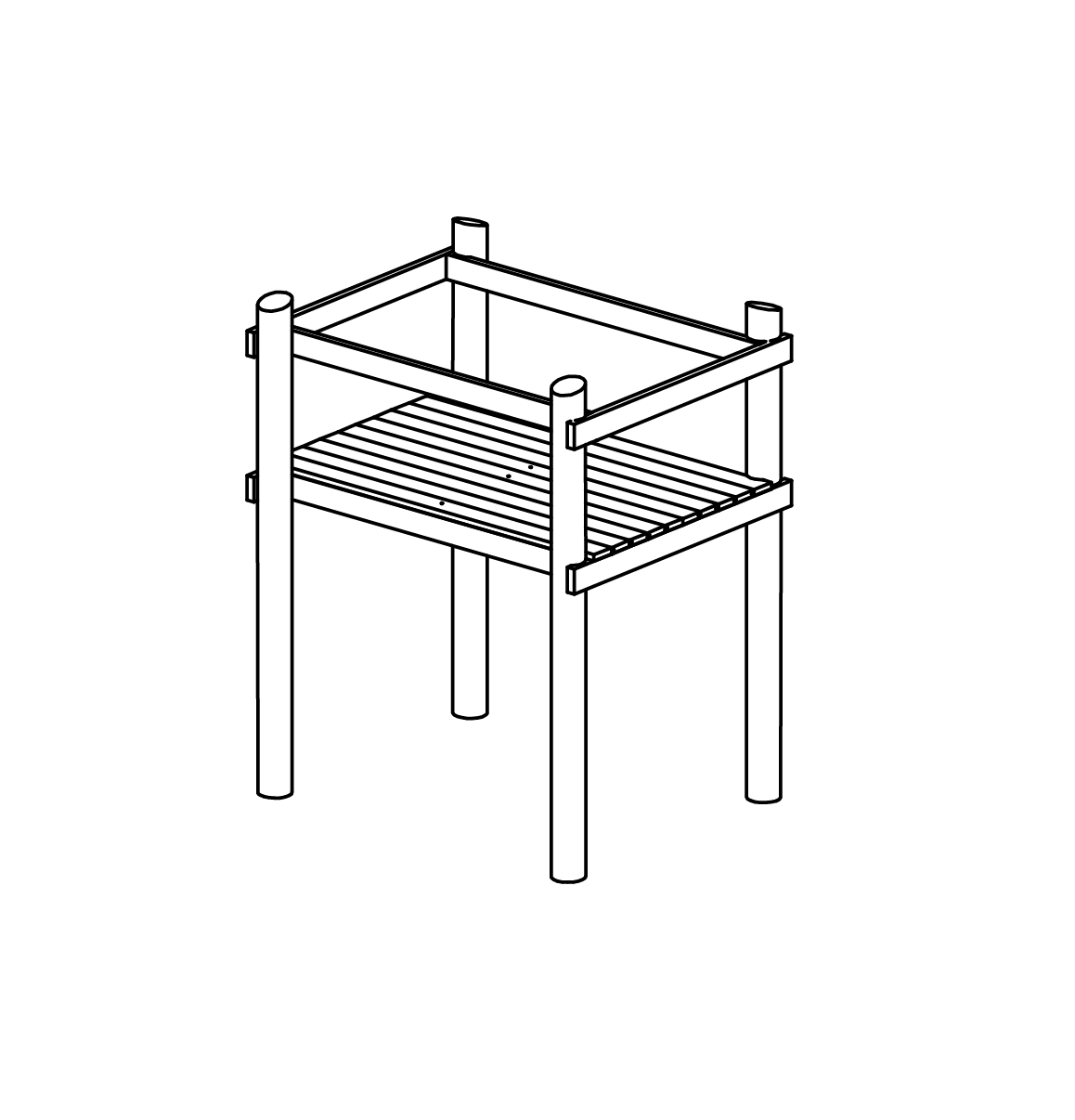 Plattform h = 2m, Richter Spielgeräte