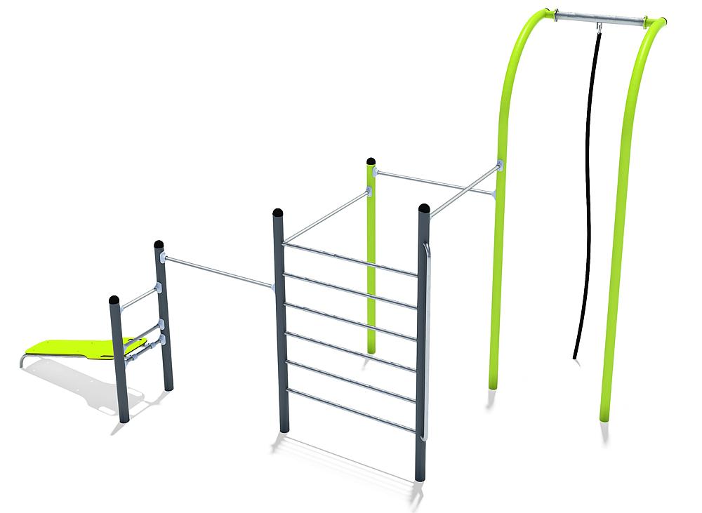 Calisthenics-Anlage Midi 02 Ansicht 4