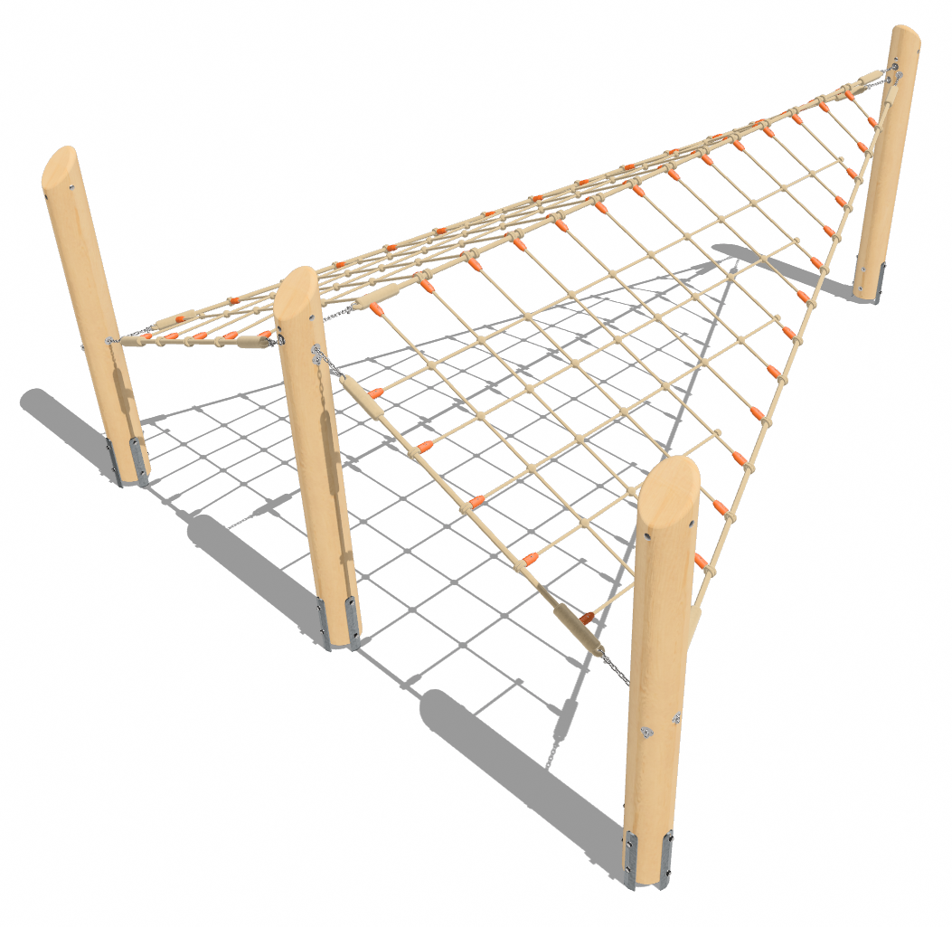 Kletternetz zeltförmig Ansicht 3