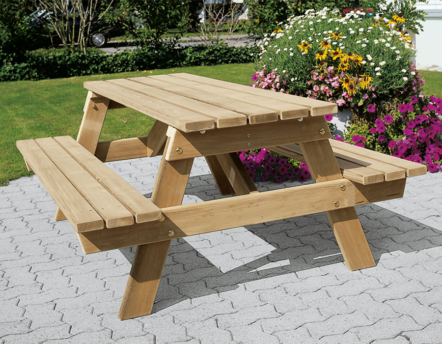 Picknicktisch Kiefer Ansicht 3