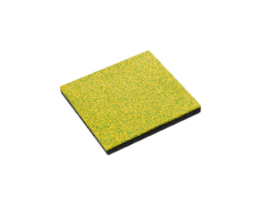 Vollgummiplatte Royal 80 mm gelb/grün, Fallhöhe bis 220 cm