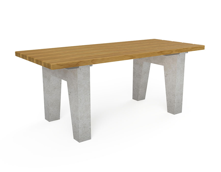Parktisch Kiefer Ansicht 2