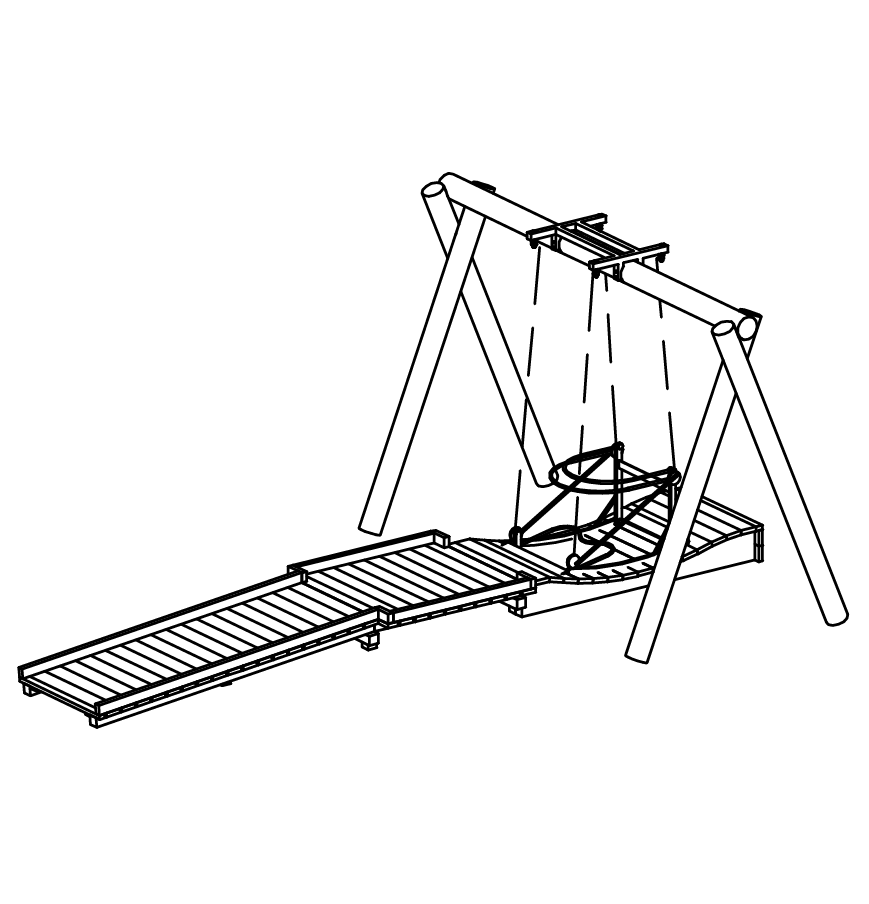 Rollstuhlfahrerschaukel, Richter Spielgeräte