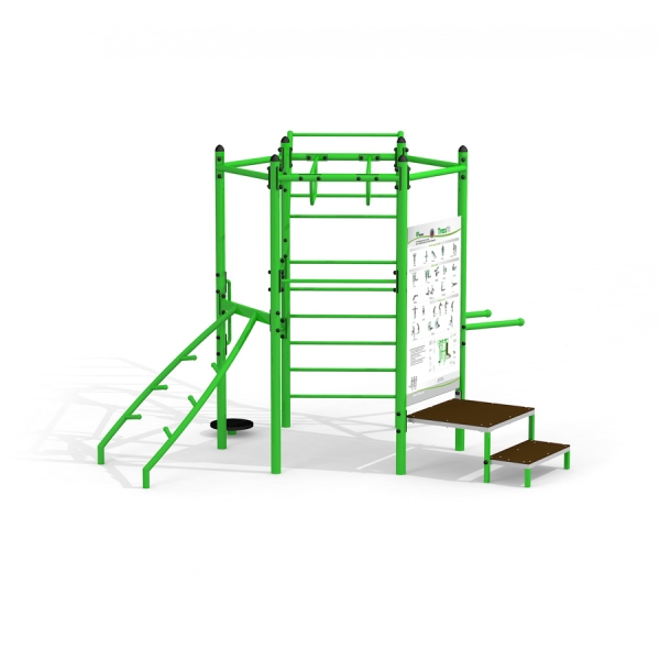 Sechseck-Trainingsset mit Treppe, Larslaj