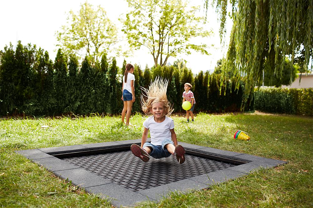 Bodentrampolin Kids Tramp Playground 1,50x1,50 m Ansicht 6