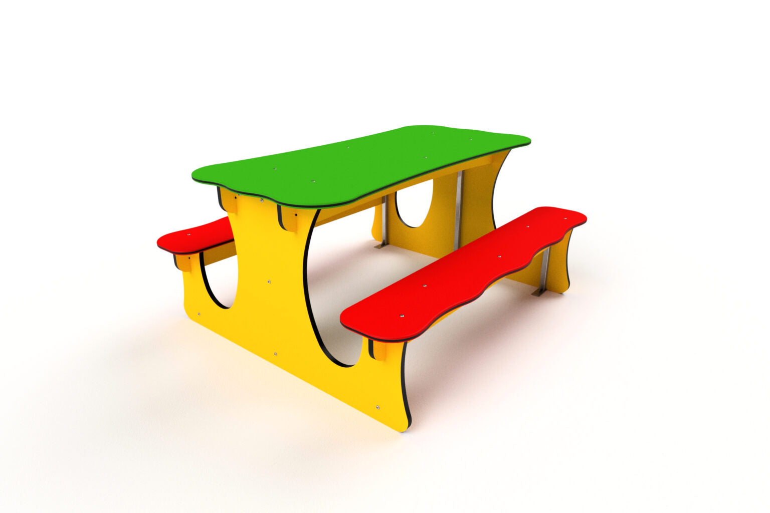 5026S Picknick-Tisch aus HDPE-Platten (wetterfest) Ansicht 2