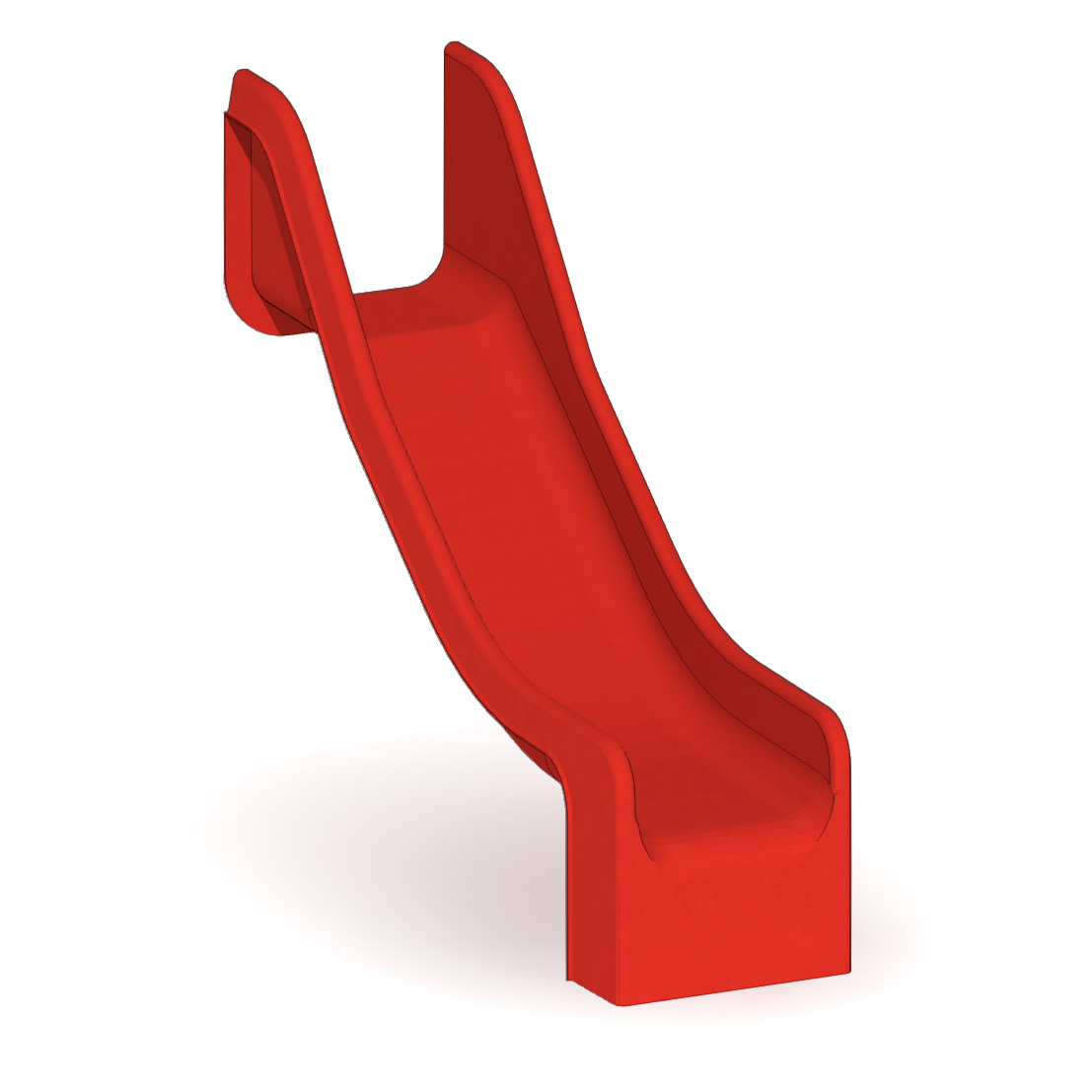 Anbaurutsche 50xPH95cm, GFK mit Flansch -