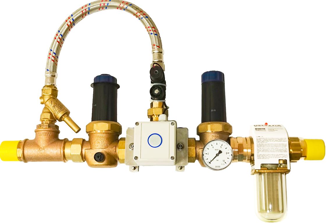 Ventilkombination 1 1/4″ mit Hygienespülung