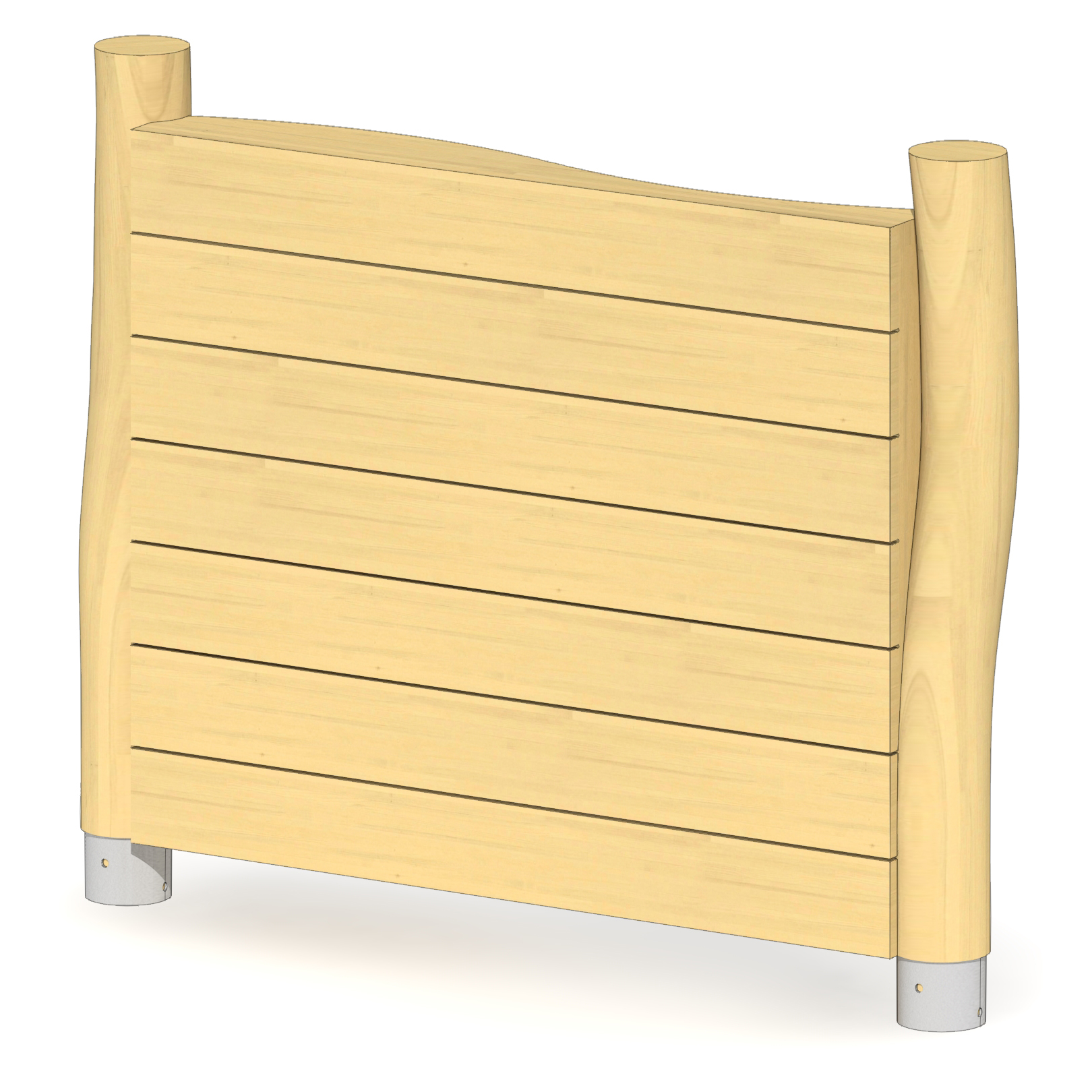 Holzwand mit Verzerrspiegel Ansicht 4