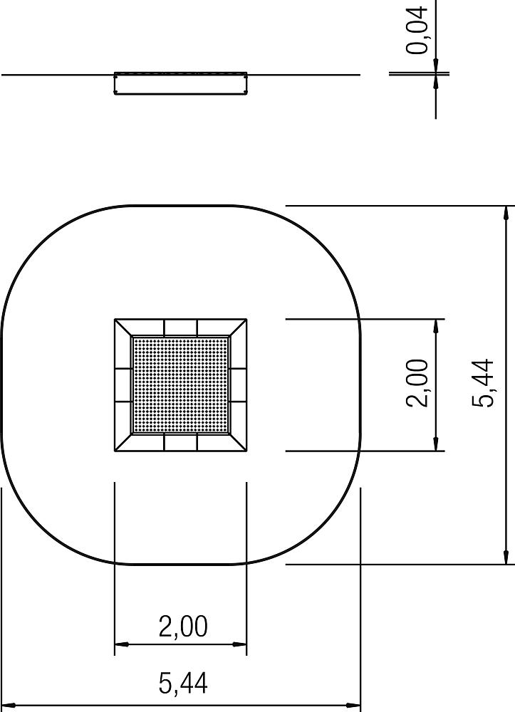 Bodentrampolin Kids Tramp Kindergarten 2,00x2,00 m Ansicht 6