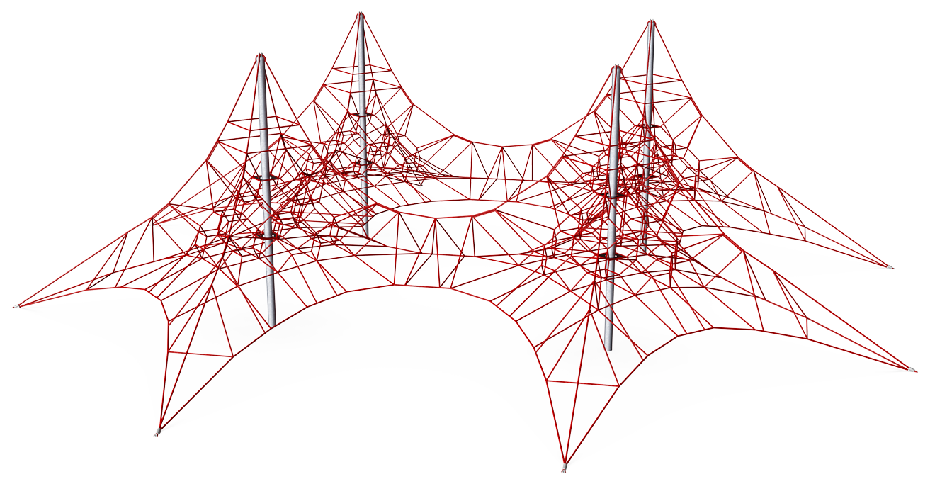 Viermast-Seilzirkus, 3,9 m COR30304