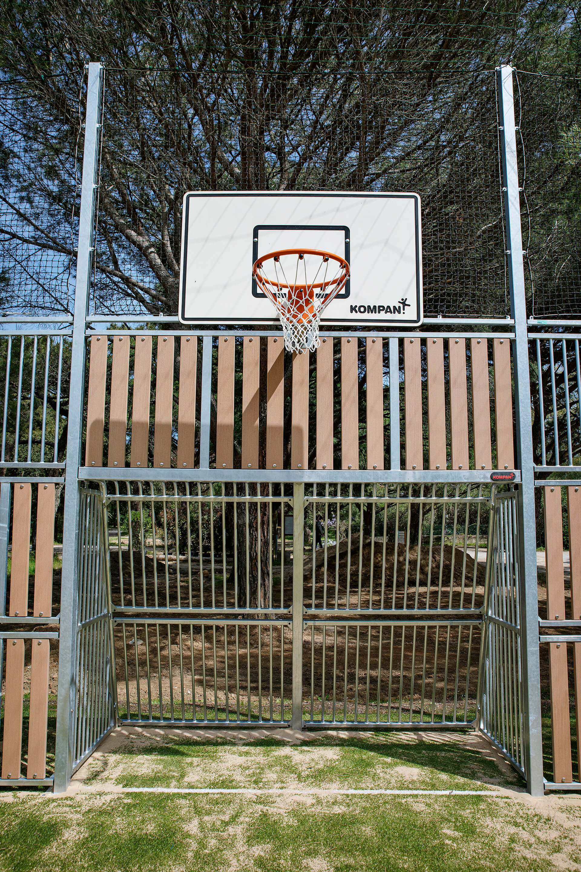 MUGA, 12 x 24 m, Seitenhöhe 5 m; Holzoptik FRE600203 Ansicht 5