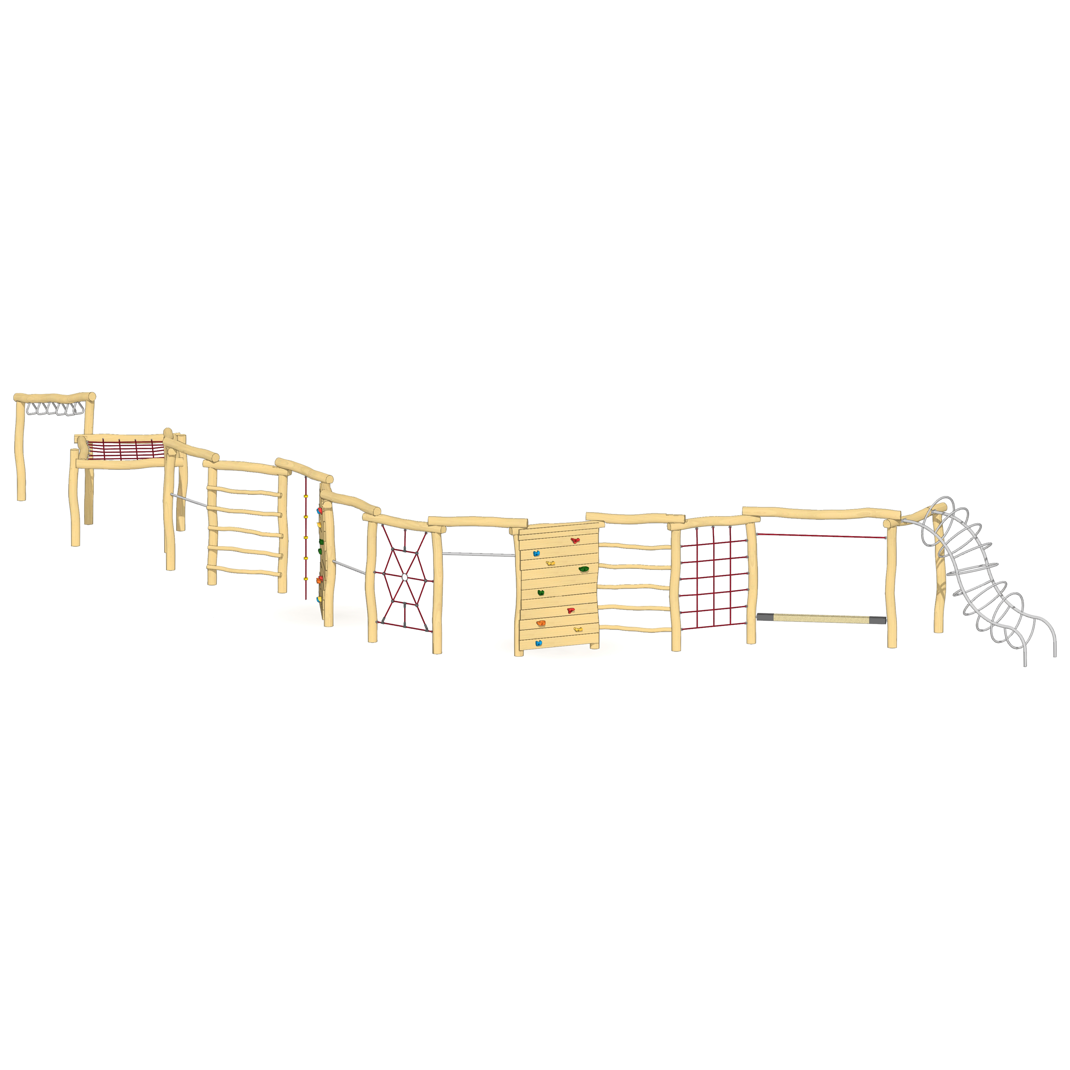 Schul-Kletterwand 15-teilig