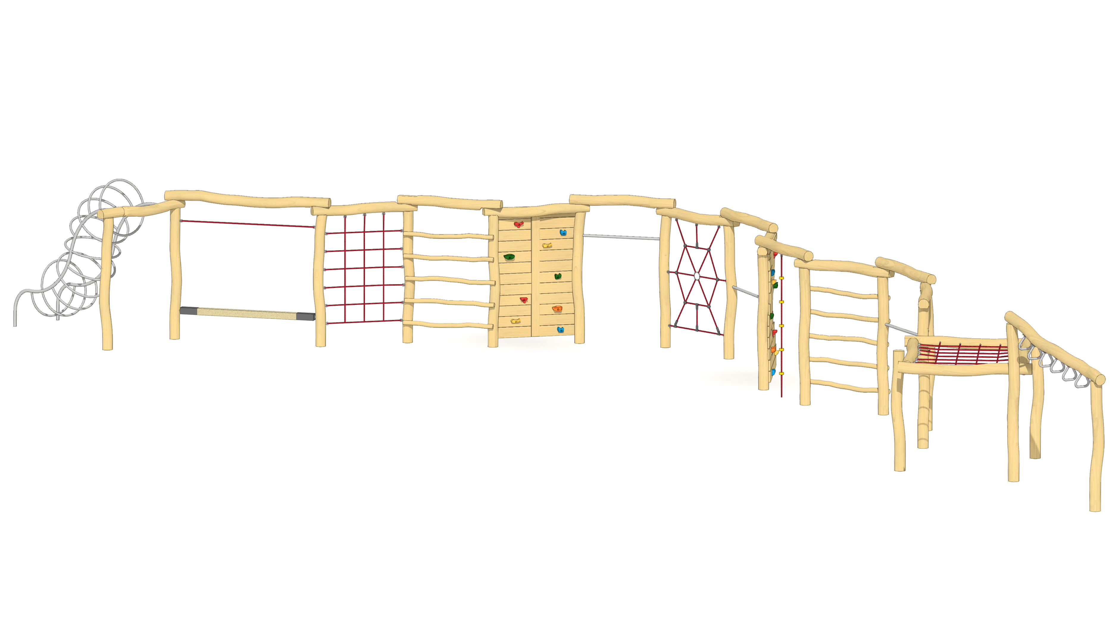 Schul-Kletterwand 15-teilig Ansicht 4