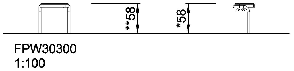 Step, 60 cm FPW303 Ansicht 3