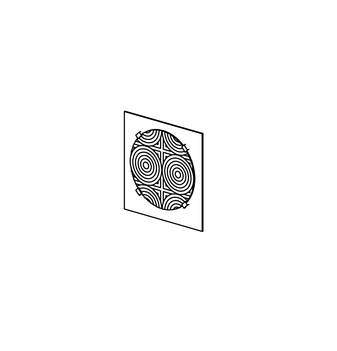 Moirétafel mit Wandbefestigung, Richter Spielgeräte