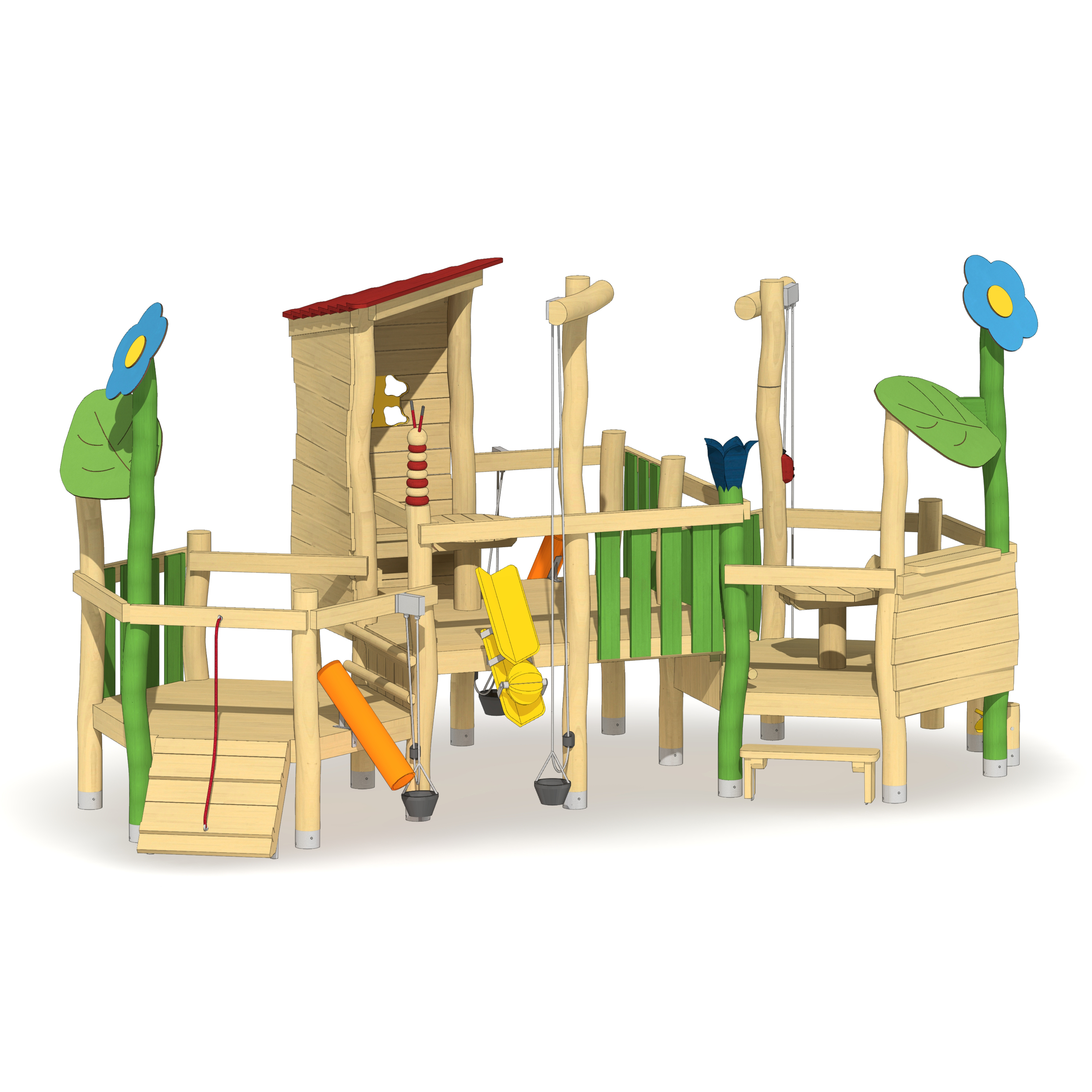 Sandbaustelle Sommerwiese Ansicht 2
