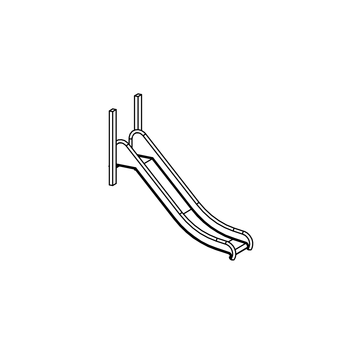 Edelstahlrutsche Ansicht 2