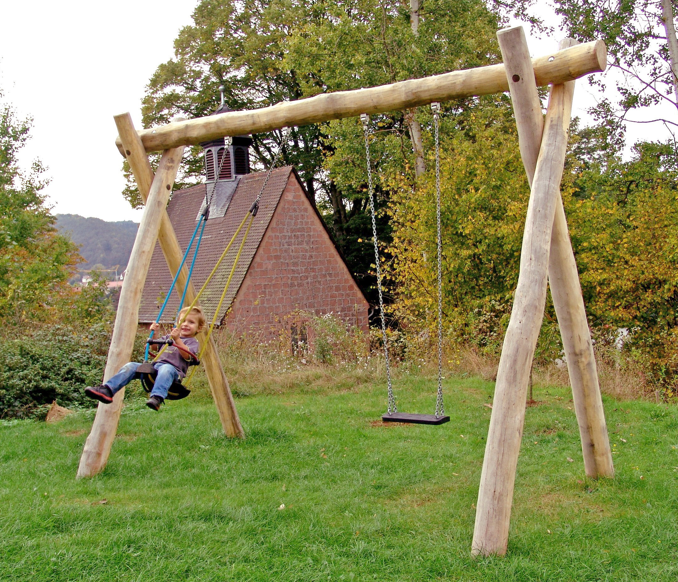 Schaukel 2-fach LH250cm, 1 Kleinkind-Schaukelsitz