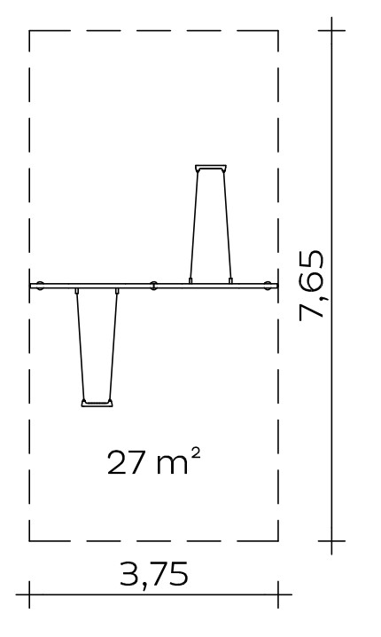 Pfahlschaukel (2,20) Ansicht 3