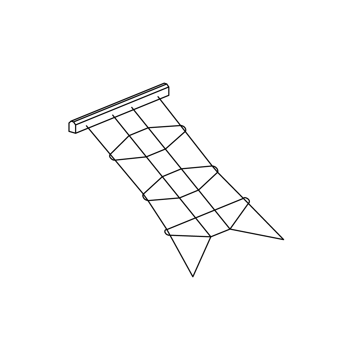 Schräges Kletternetz, Richter Spielgeräte