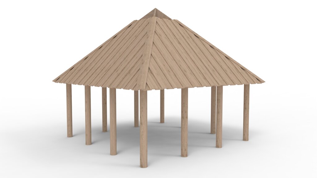 Grillhütte 4,5x4,5 m, Norna
