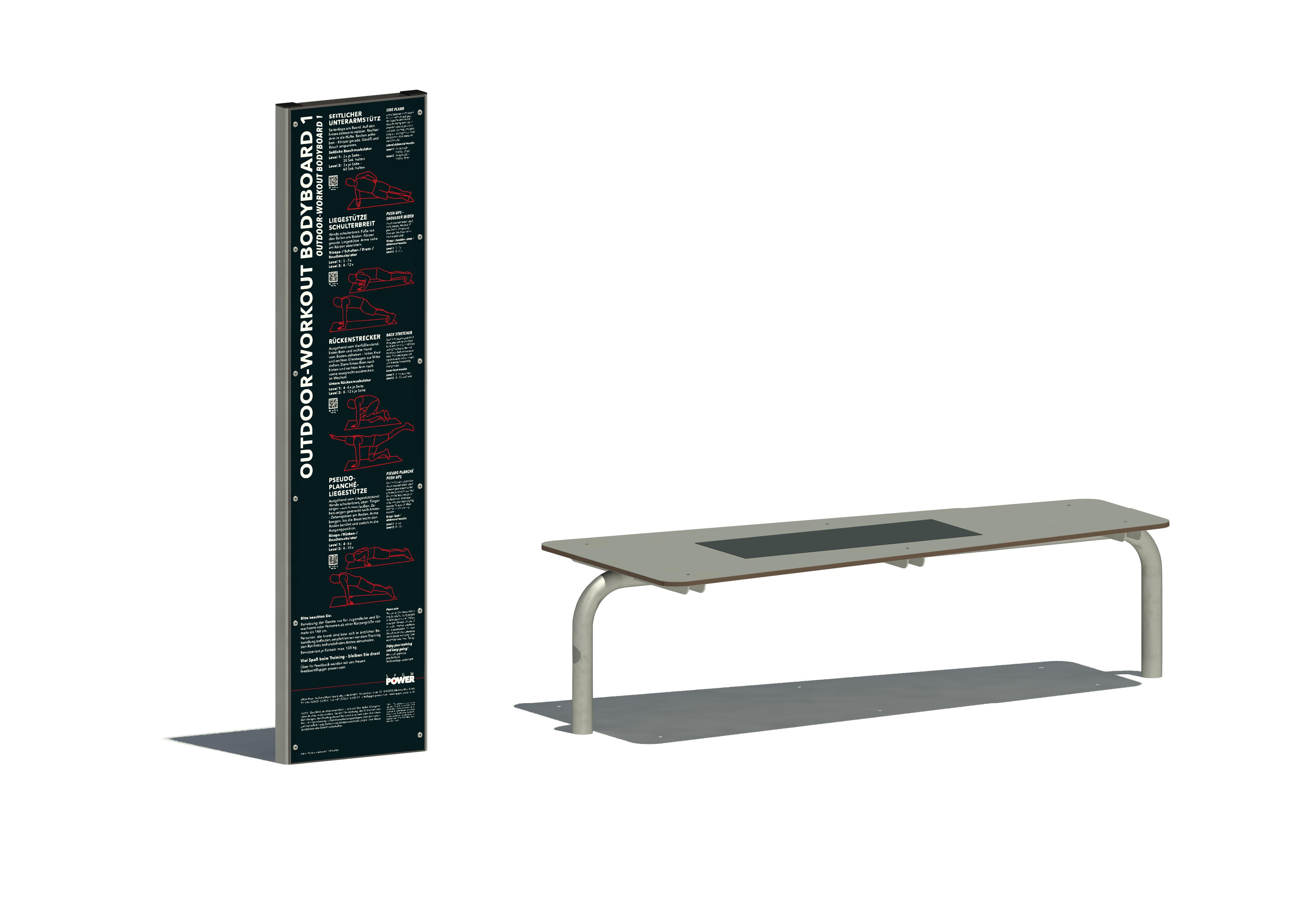 SPGM POWER® Workout Body Board 1, Maier Spielplatzgeräte