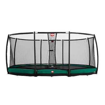 Berg Trampolin InGround „Grand Champion“ mit Sicherheitsnetz Deluxe