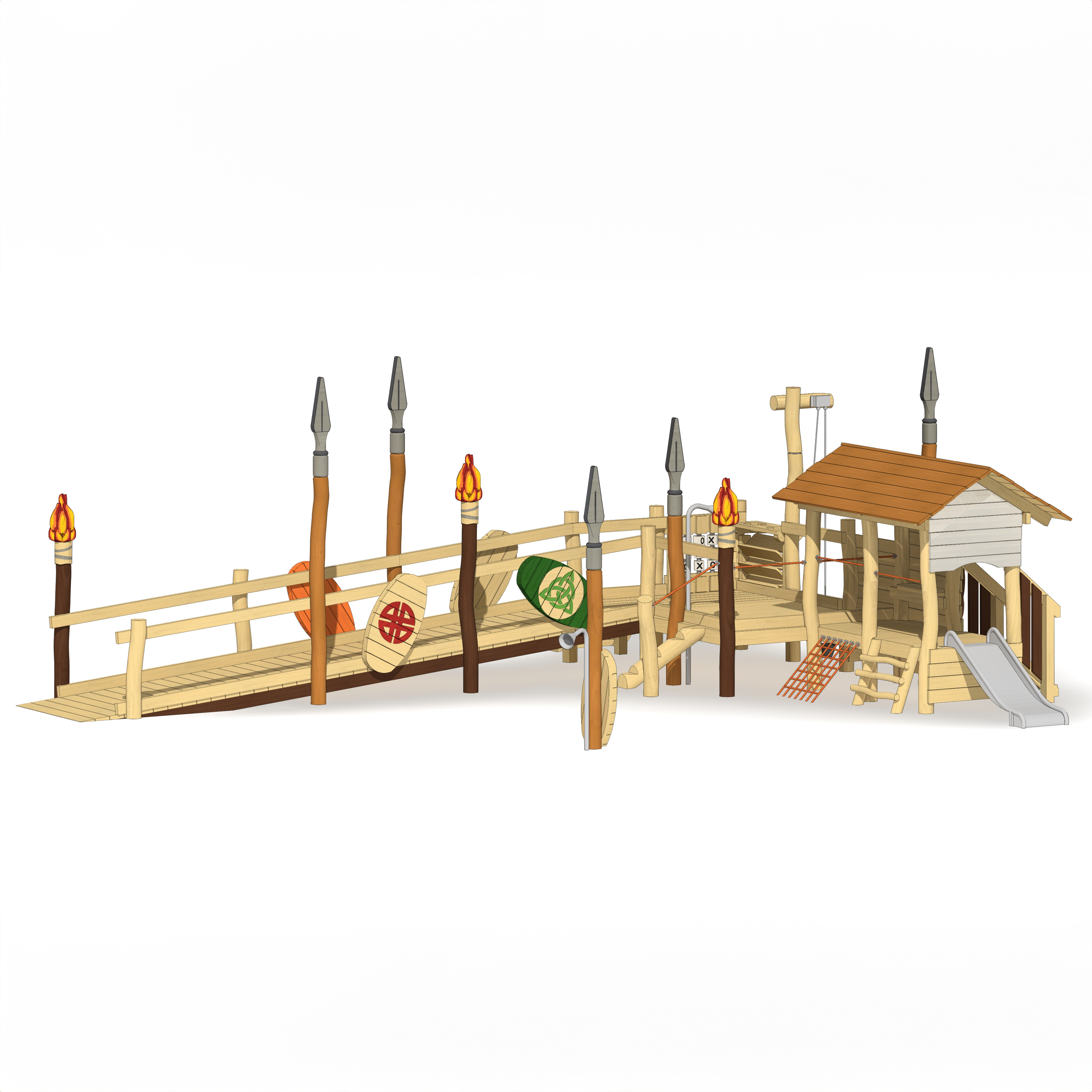 Minispielanlage mit Steg Kelten
