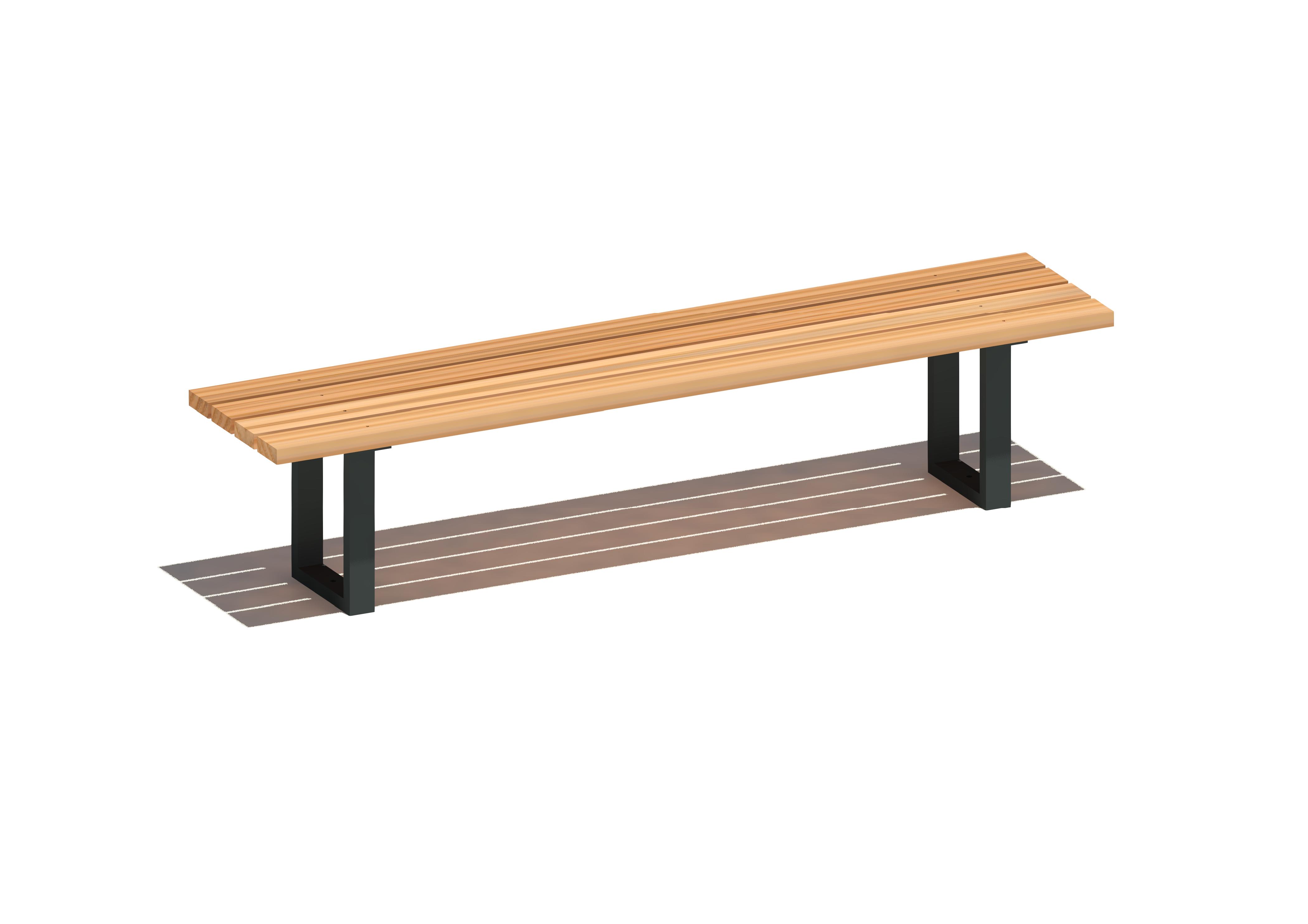 Bank ohne Lehne 12001, Weilheim 1, Maier Spielplatzgeräte