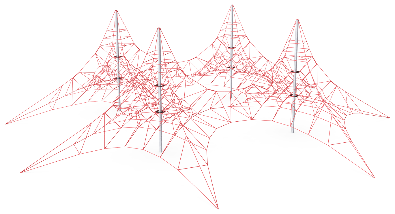 Viermast-Seilzirkus, 5,8 m COR31444