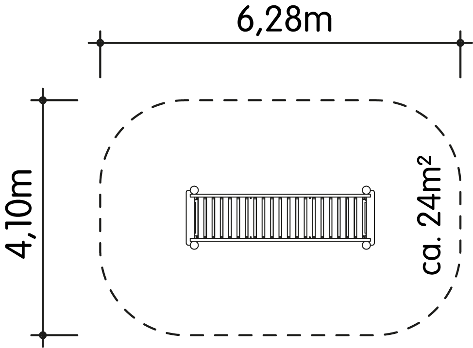 Hängebrücke 3m Ansicht 4