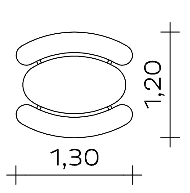 Spieltisch (oval) Ansicht 3
