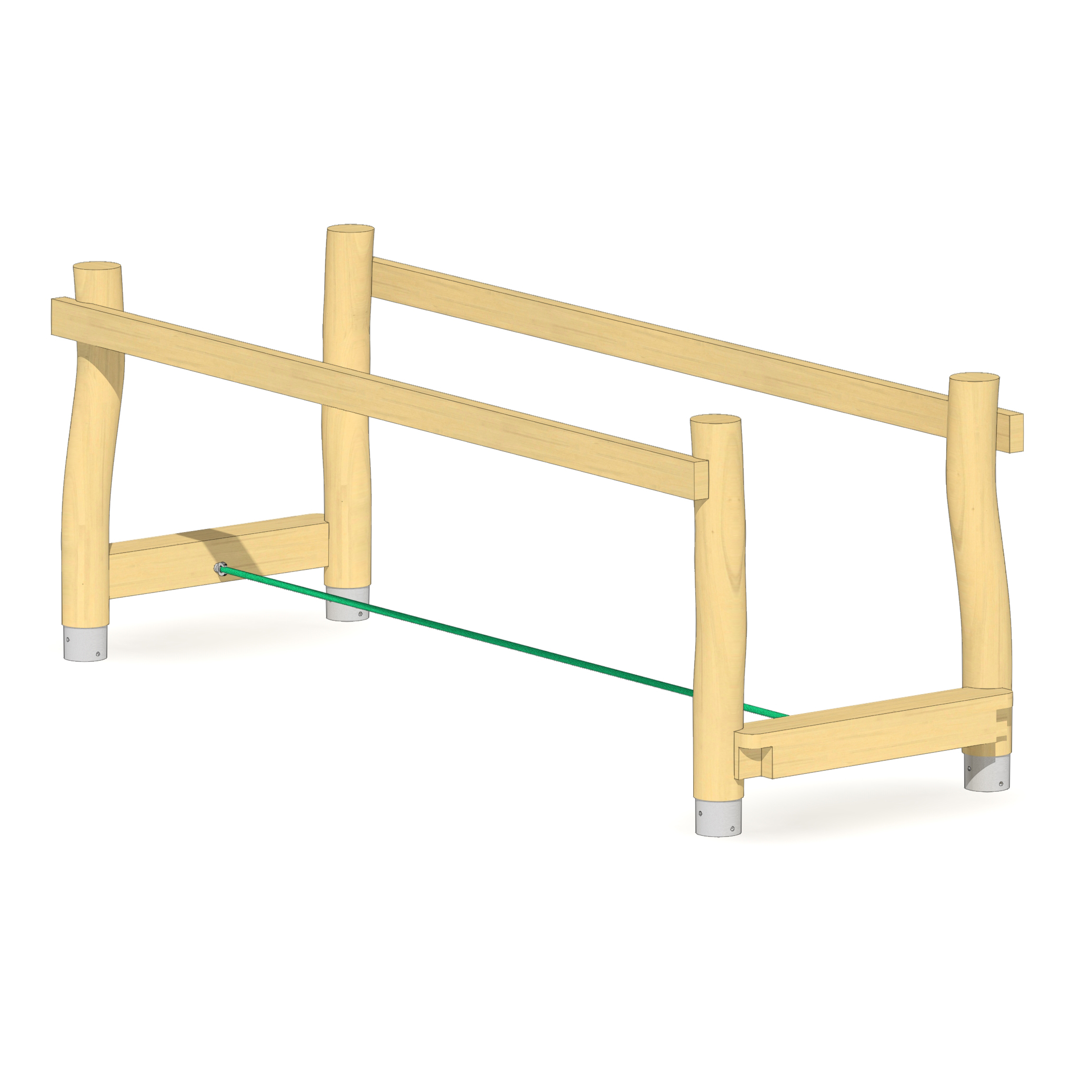 Laufseilbrücke 3m Ansicht 2