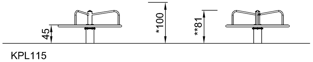 Karussell mit Stangen KPL115 Ansicht 4