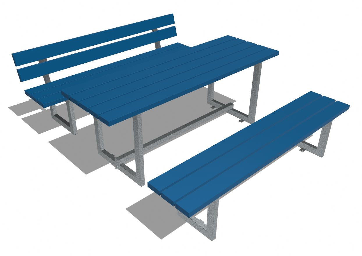 Tisch Zug, Standardfarben gelb, rot, blau und grün Ansicht 5