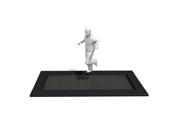 Trampolin 300, fertig zusammengebaut - handicap