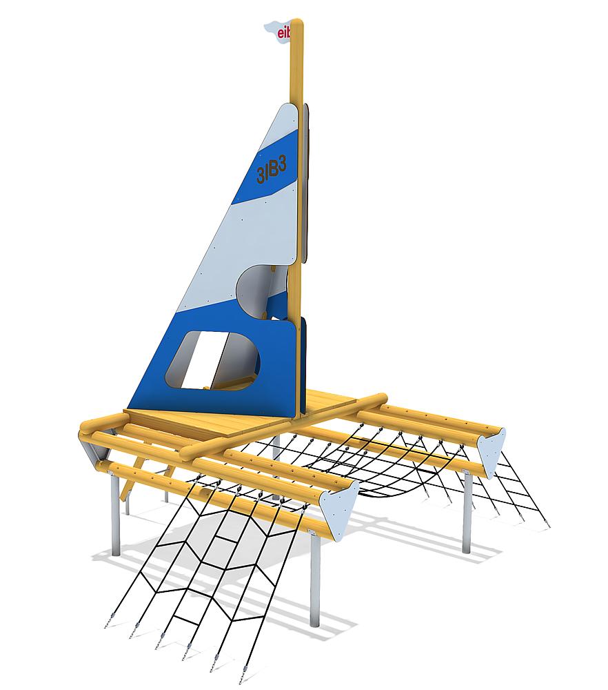 Spielschiff Katamaran Ansicht 4