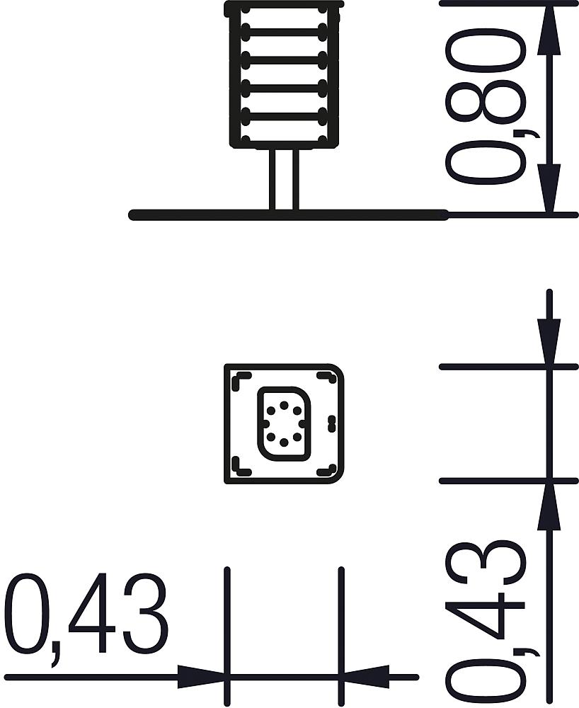 Urbaniq Abfalleimer Anela Ansicht 5