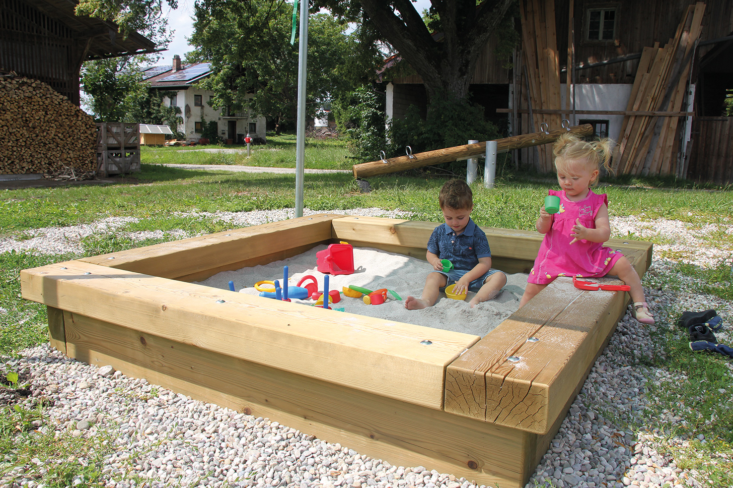 Sandkasten 075, 200 x 200 cm, doppellagig Ansicht 3