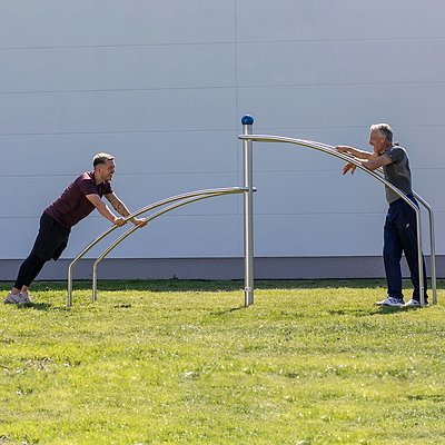 Art Outside Outdoor-Fitnessgerät „Armzug-Liegestütz-Station“ Ansicht 3