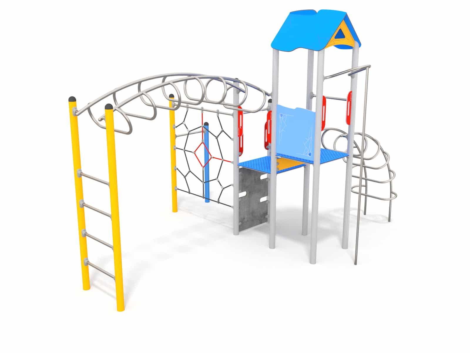 Turm mit Leiter für den Spielplatz Ansicht 3