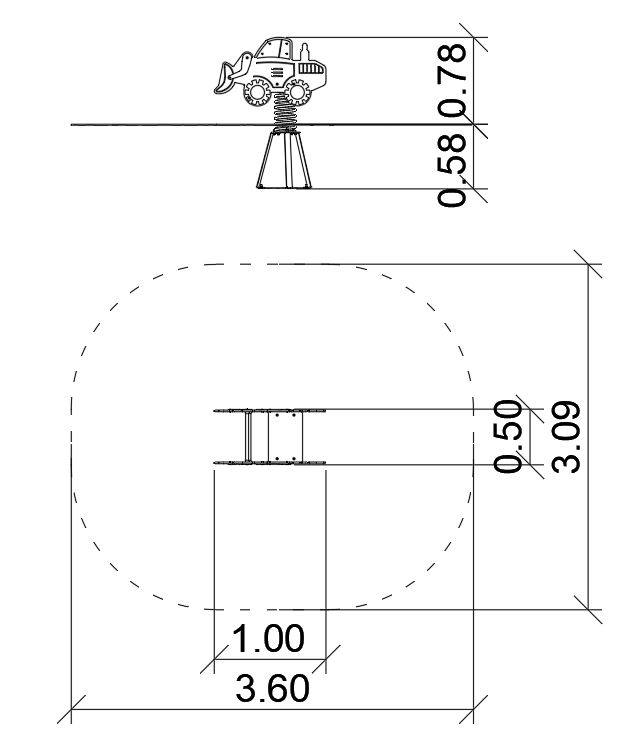 Wipptier Bulldozer Ansicht 4