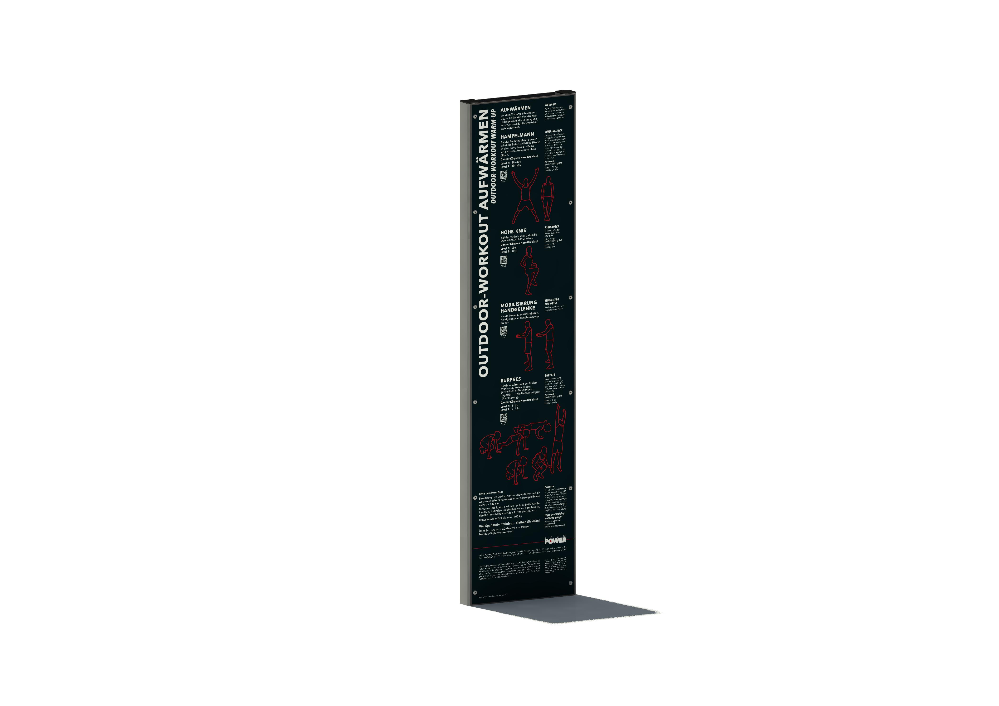 SPGM POWER® Workout Stele Aufwärmen Ansicht 6