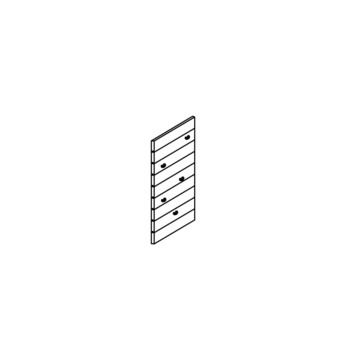 Kletterwand mit 5 Klettergriffen, Richter Spielgeräte