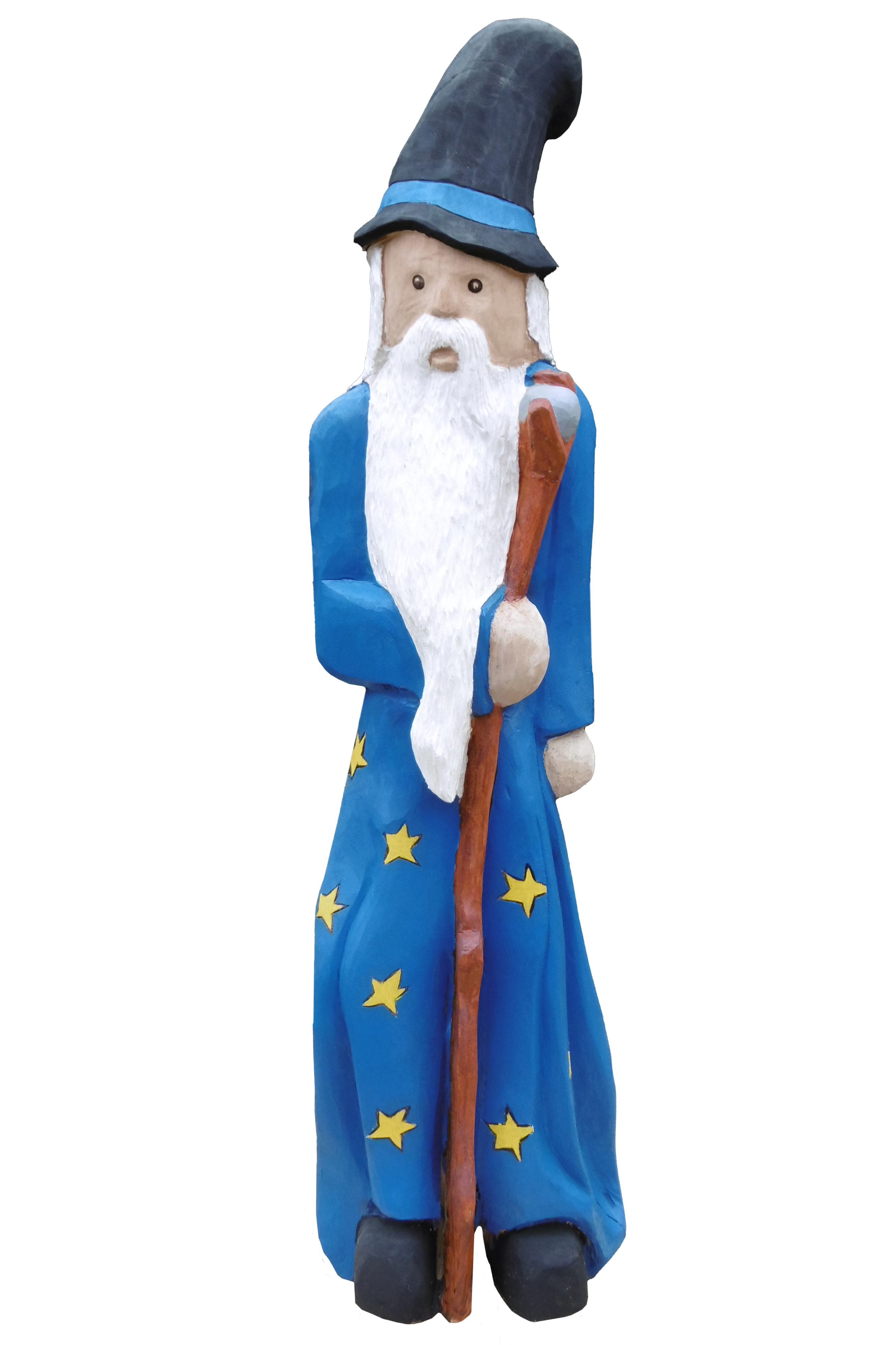 Schnitzfigur Zauberer - Ansicht 2