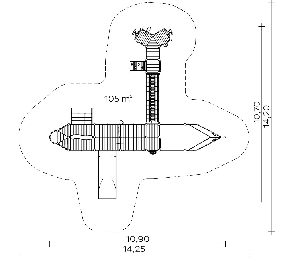 Spielschiff Ansicht 3