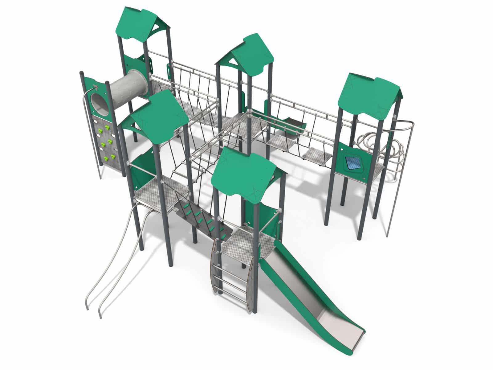 Multi-Turm-Set mit Brücken für Spielplatz Ansicht 2