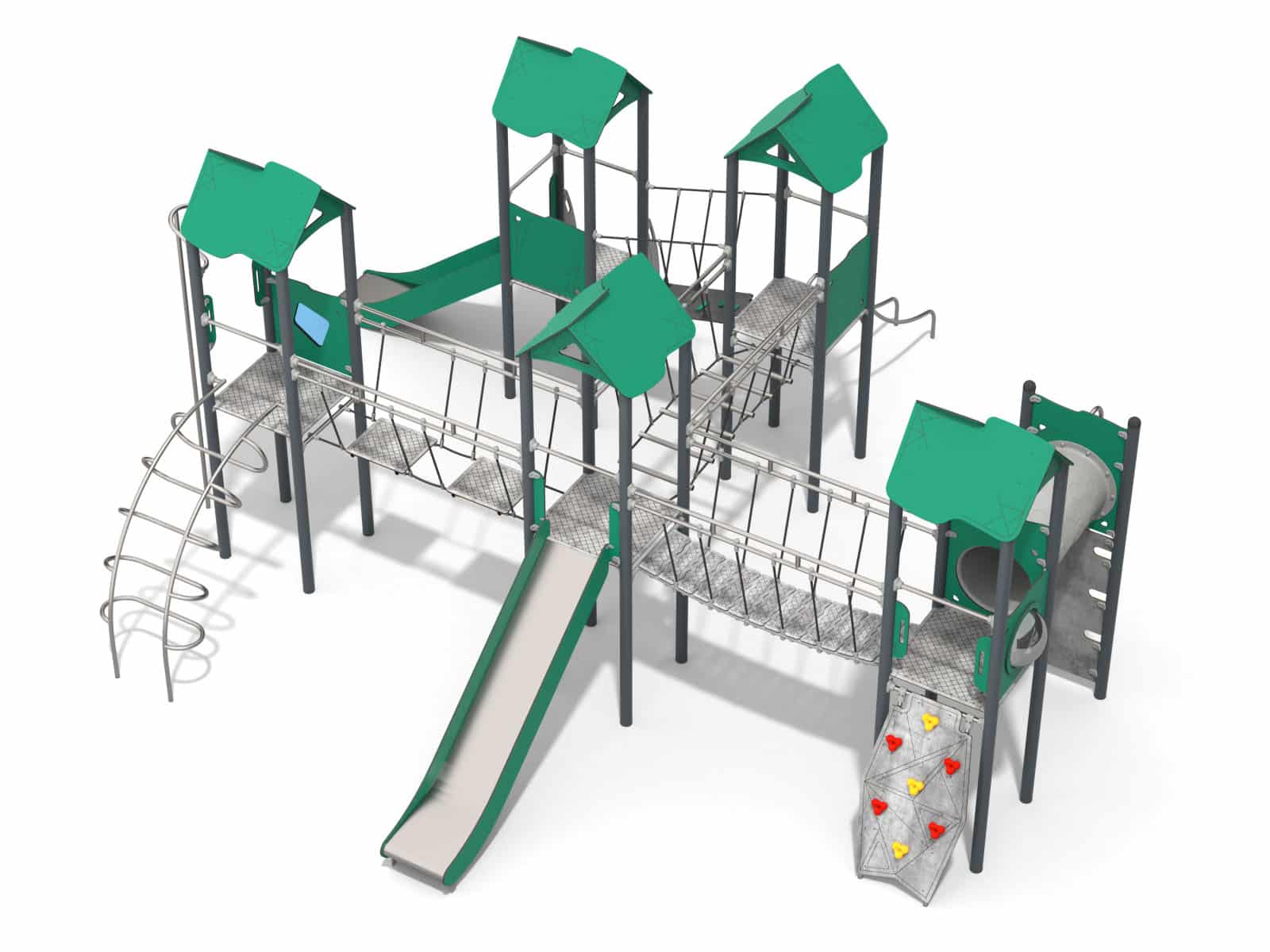 Multi-Turm-Set mit Brücken für Spielplatz Ansicht 3