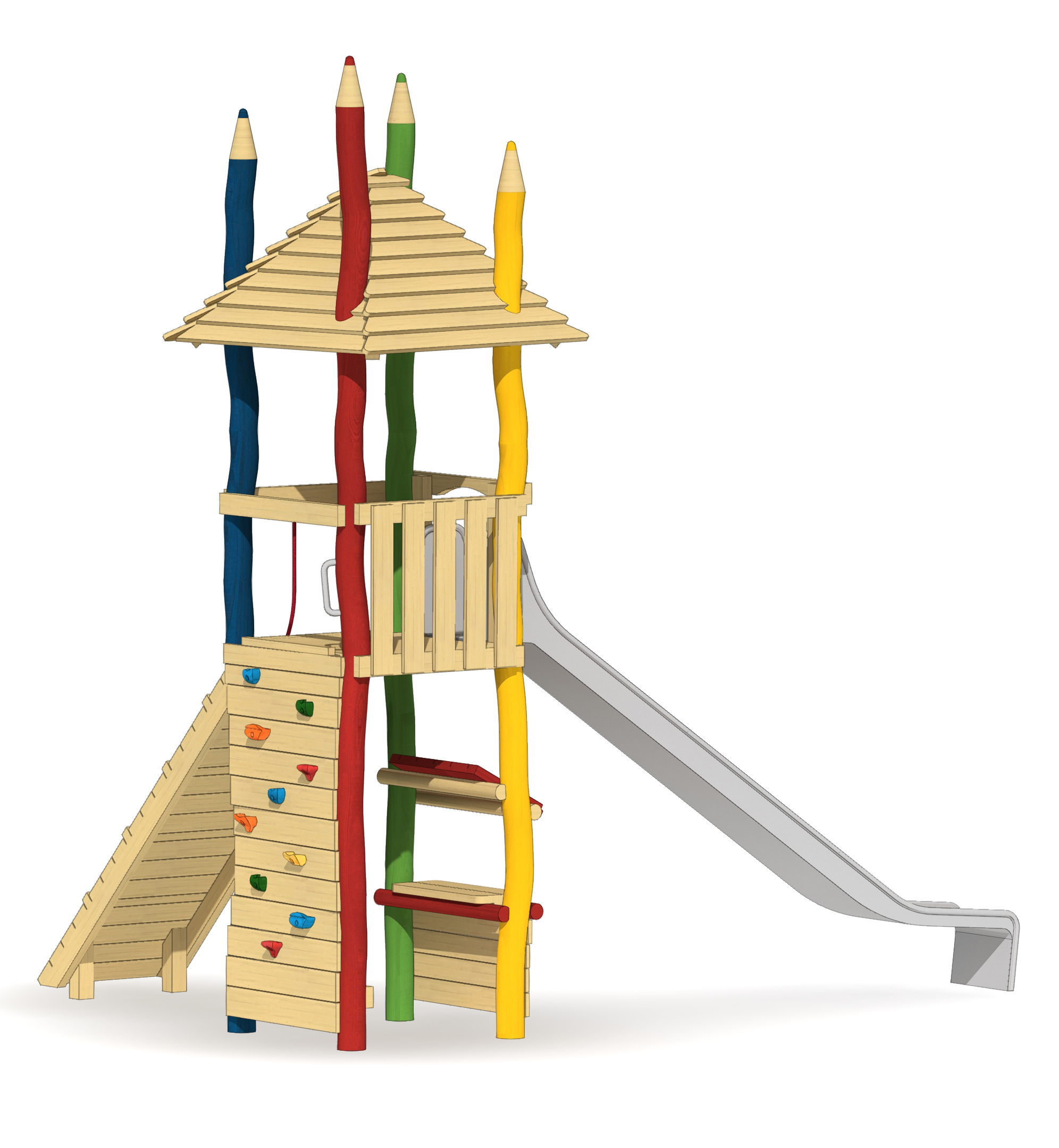 Spielturm Buntstifte Ansicht 6